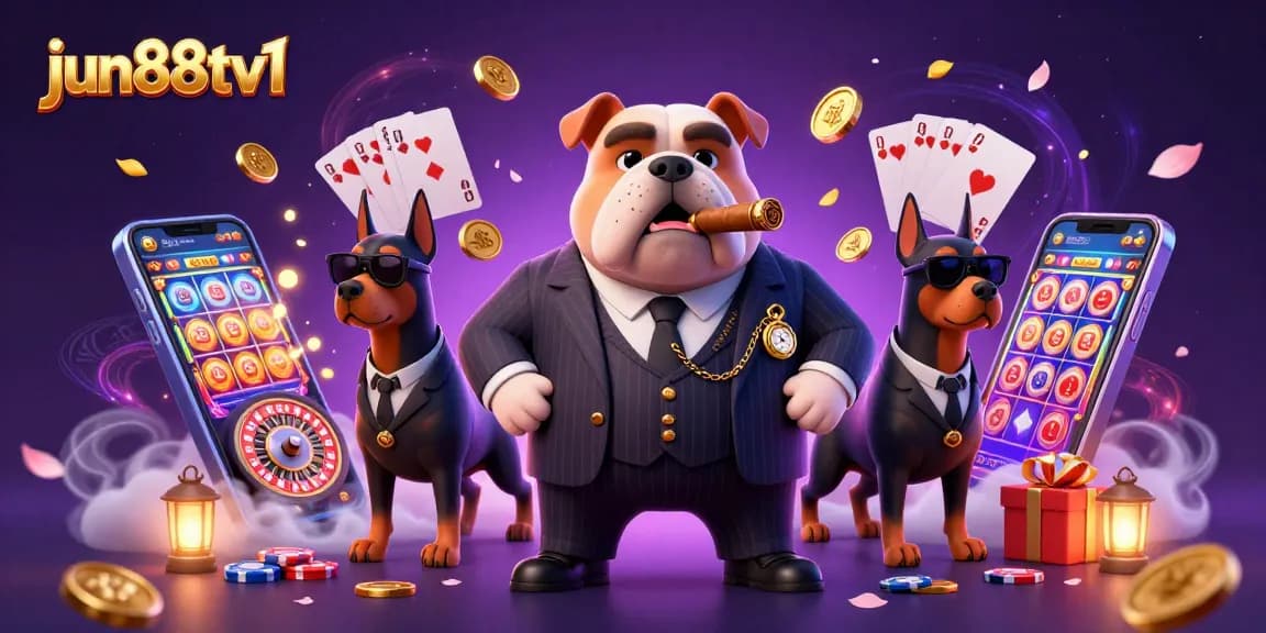 Experience thrilling wins with jun88tv1 in this dynamic casino illustration featuring action and excitement.