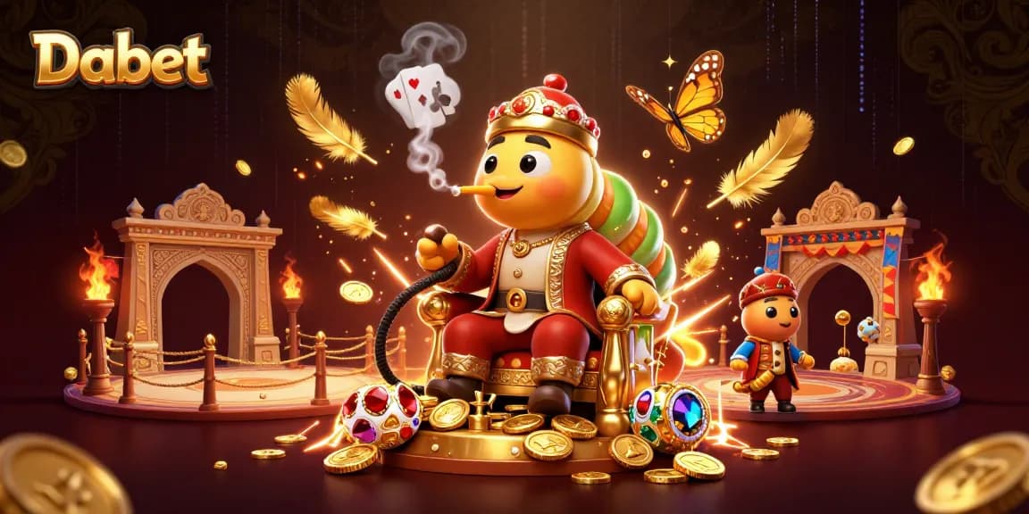 Dabet enhances the dynamic online casino experience with poker symbols emanating from a hookah.