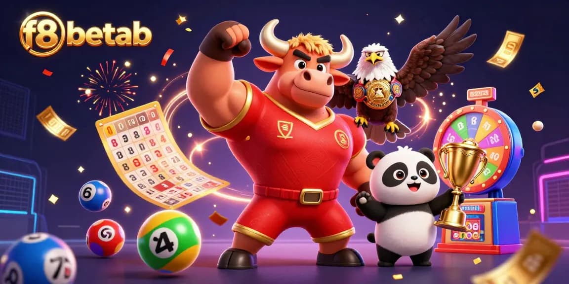 Engage with f8betab's exciting gaming world featuring vibrant characters and dynamic casino elements.