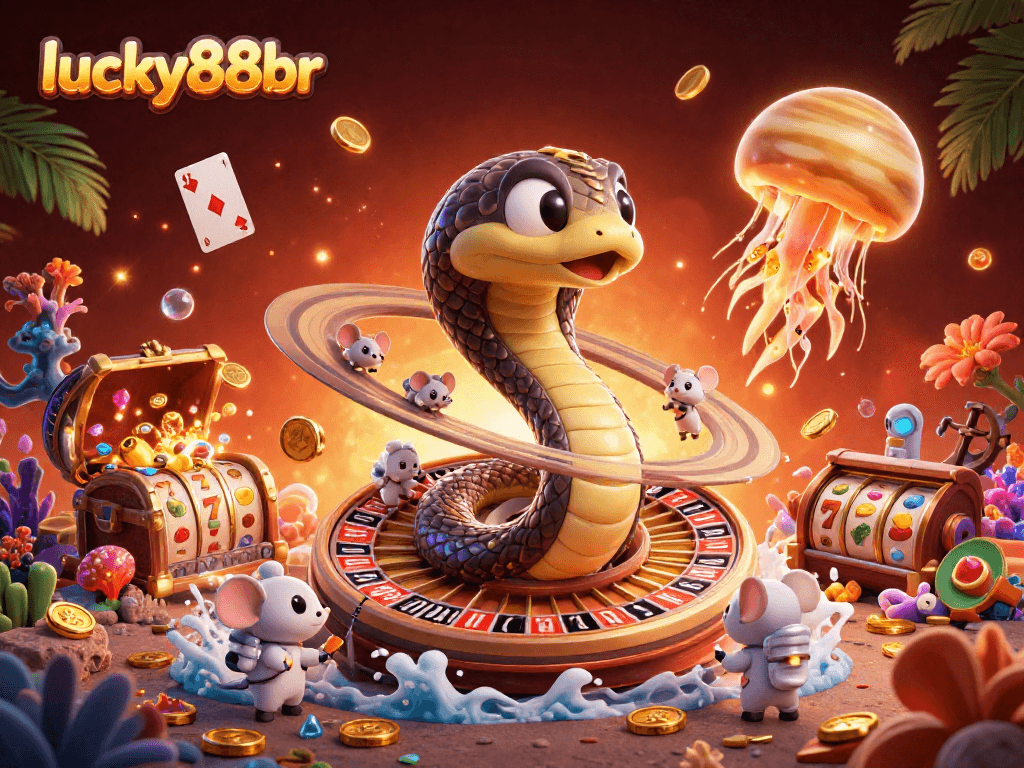 Engage in thrilling action with lucky88br as astronaut mice bet on a cosmic roulette wheel.