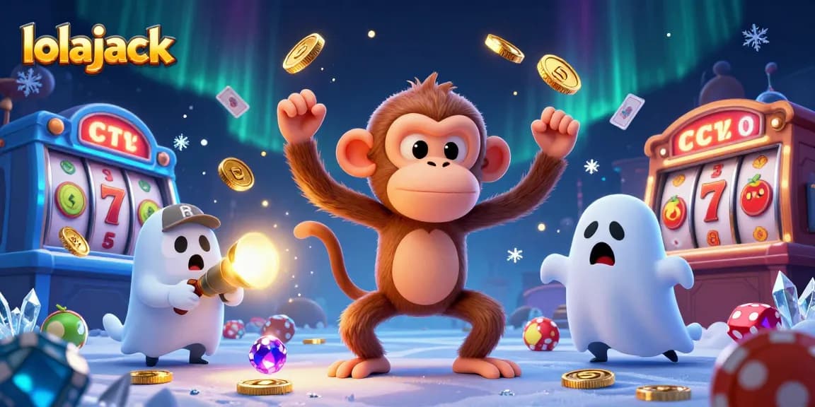 Experience thrilling gameplay at lolajack casino with an eye-catching ghostly illustration.
