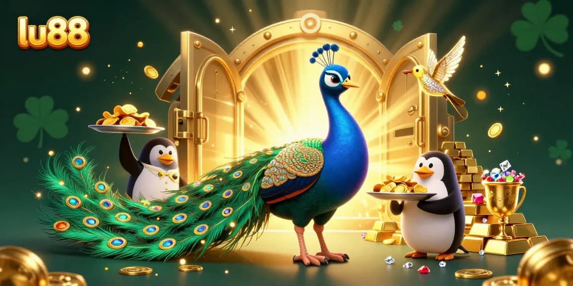 Experience thrilling gameplay at lu88 with vibrant casino characters and golden treasures.
