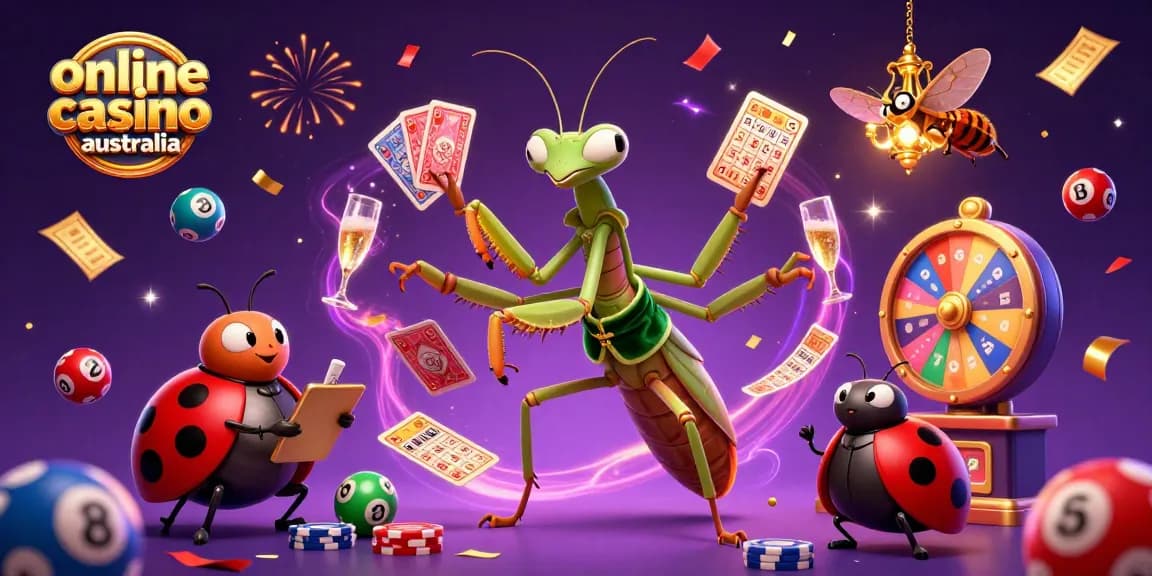 Experience the excitement of online casino australia with vibrant 3D characters celebrating wins.