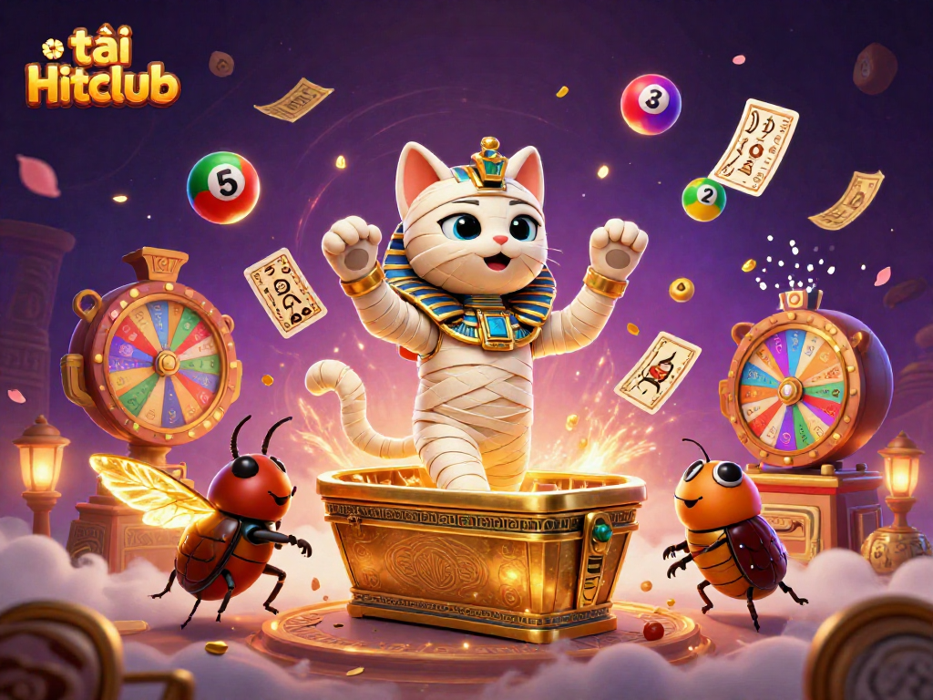 Experience the excitement of gambling with tải Hitclub showcased in vibrant 3D illustration.