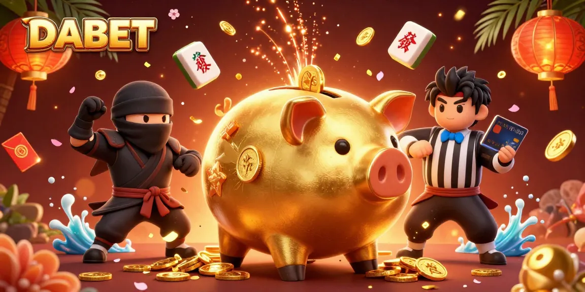 DABET engages in exciting online gaming with dynamic characters, vibrant visuals, and thrilling casino elements.