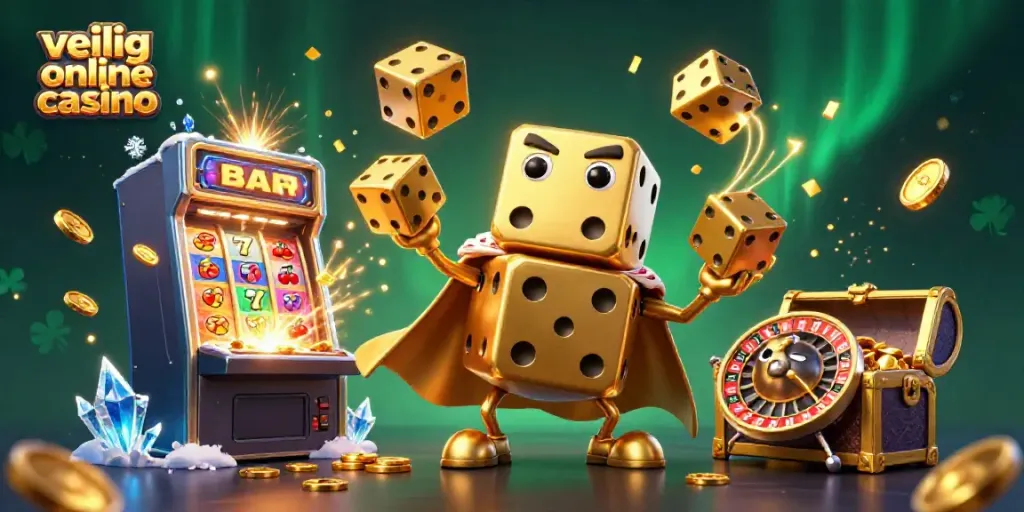 Experience the excitement of a veilig online casino with vibrant cartoon characters and whimsical game elements.