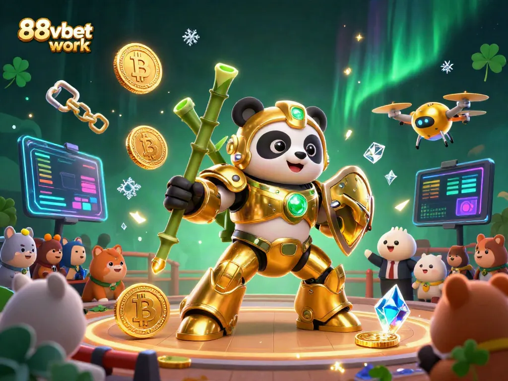 Experience the thrill of 88vbet work in this dynamic 3D casino-style arena with crypto elements.