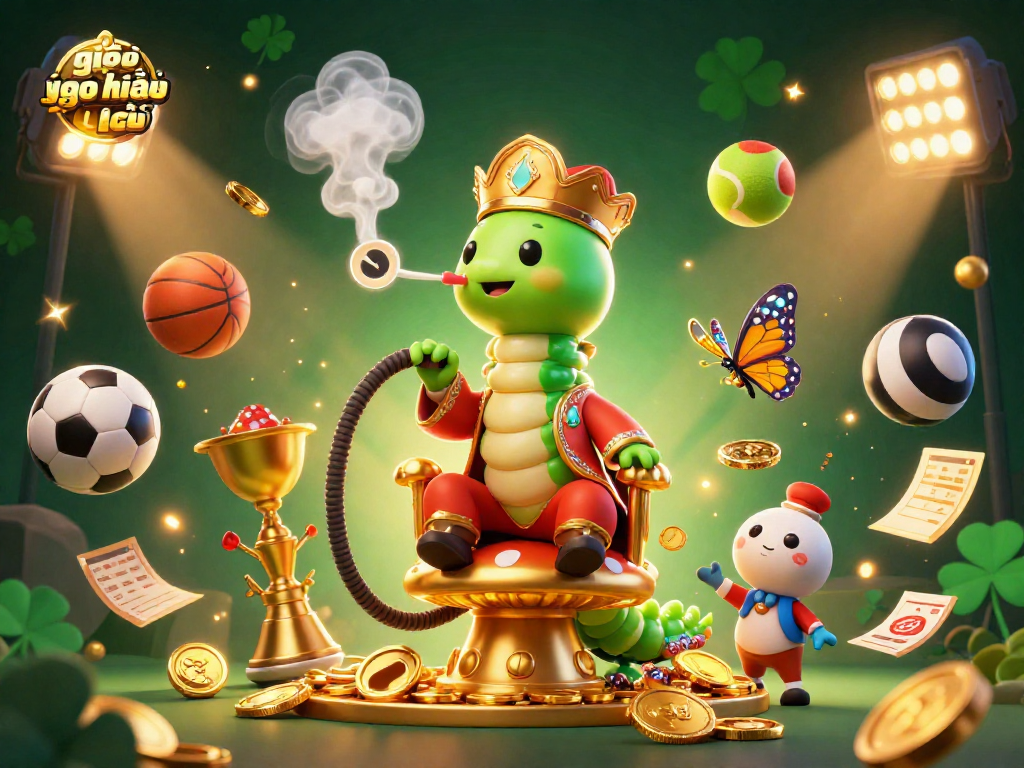Experience immersive sports betting visuals in giải mã kèo nhà cái with vibrant 3D illustration.