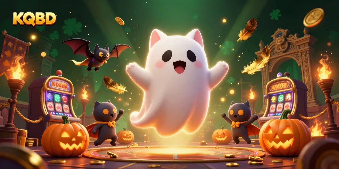 KQBD live updates on sports scores with a ghost cat and vampire bat in a casino