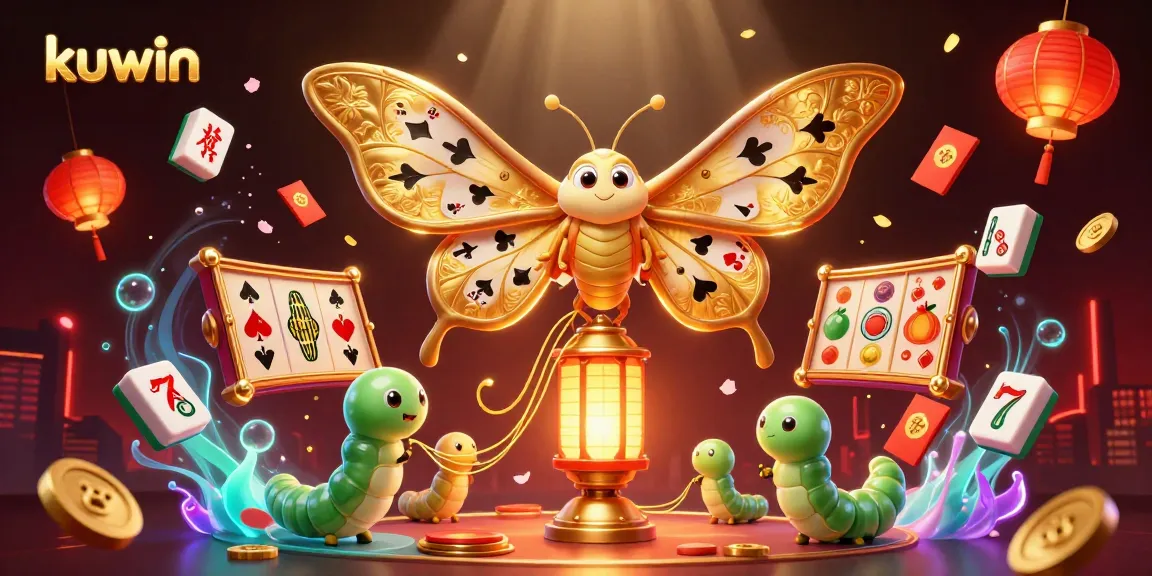 kuwin brightens the casino experience with golden symbols and vibrant illustrations.