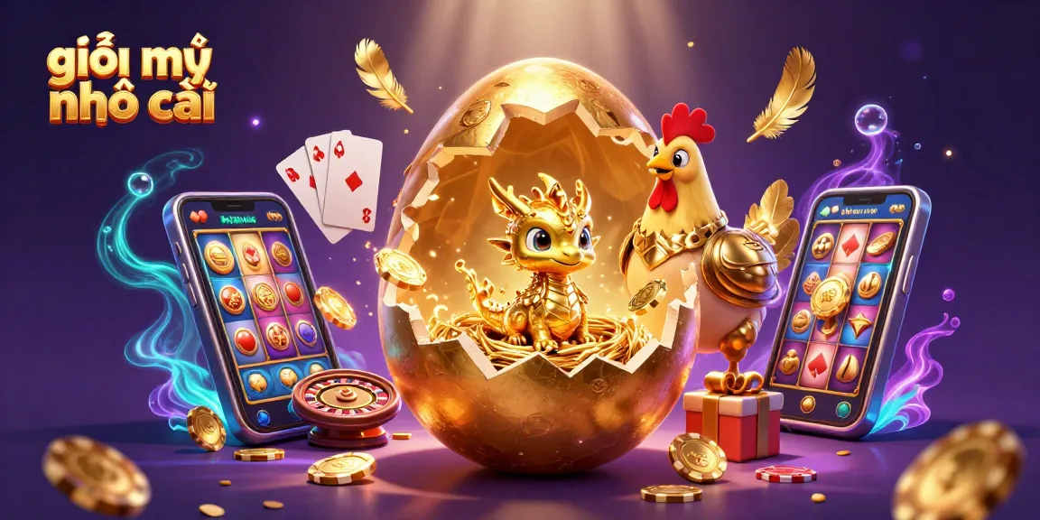 Engage with the stunning 3D illustration of giải mã nhà cái featuring a golden dragon and vibrant casino elements.