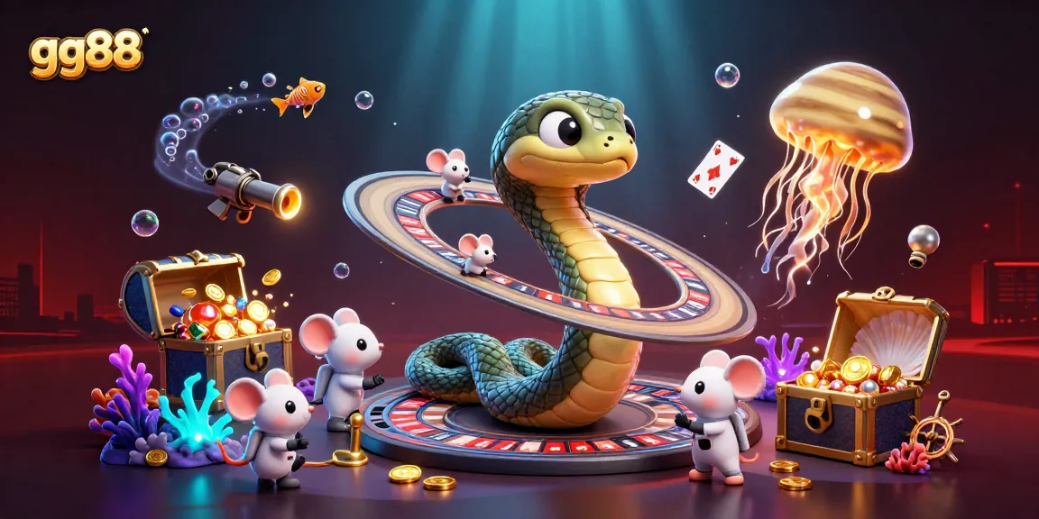 Bet on the cosmic roulette wheel with gg88's vibrant 3D casino-themed digital art.