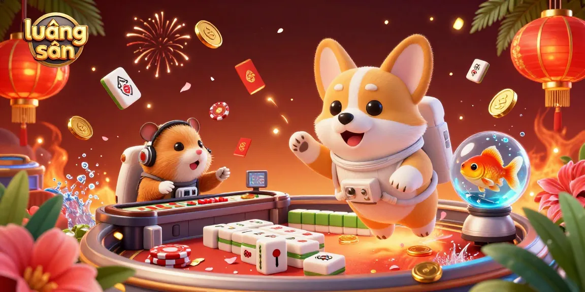 Engage with thrilling games on lương sơn featuring a playful 3D astronaut corgi and casino elements.