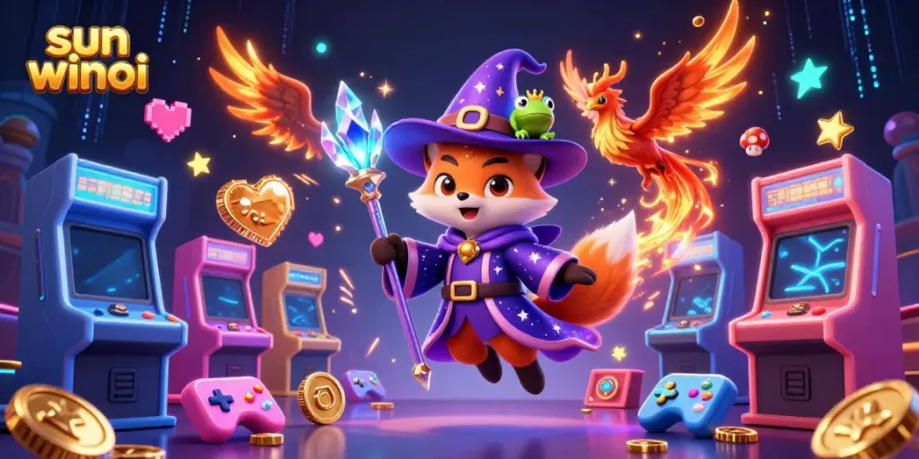 Engage with the exciting world of sun win moi featuring vibrant casino elements and mystical characters.