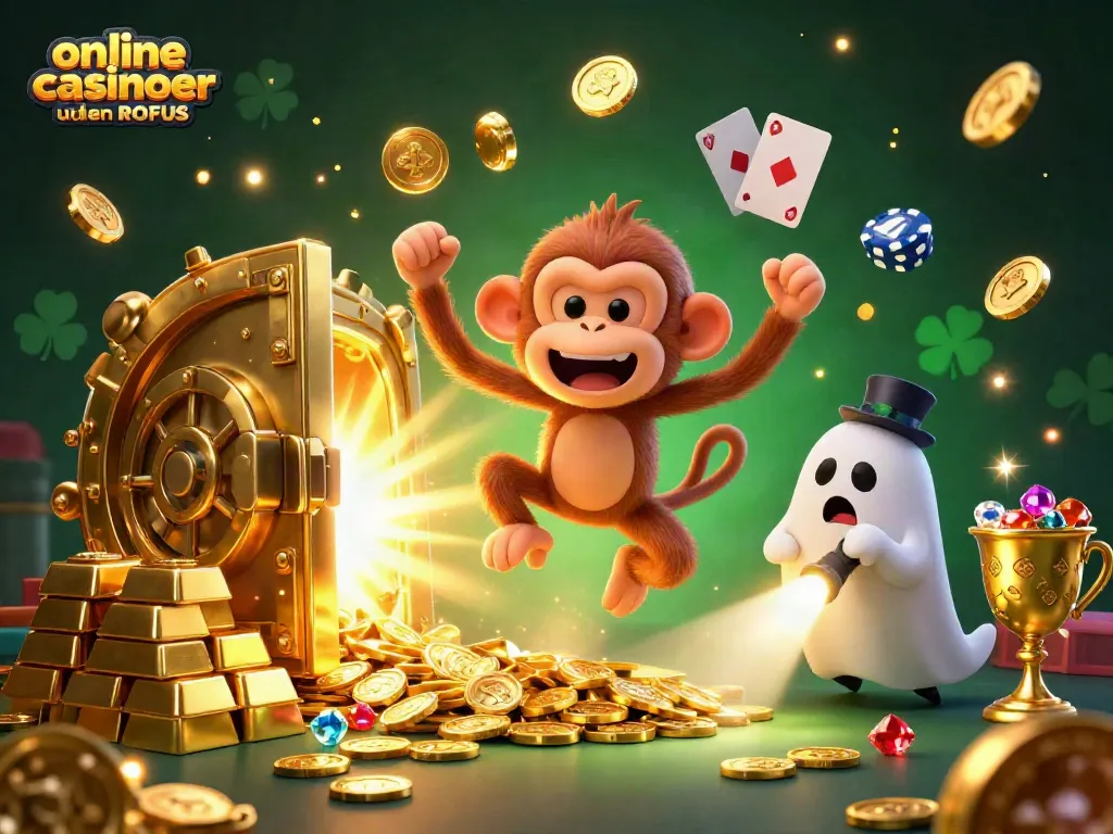 Engage in thrilling action at online casinoer uden ROFUS with a poltergeist monkey and a ghost-hunter puppy.