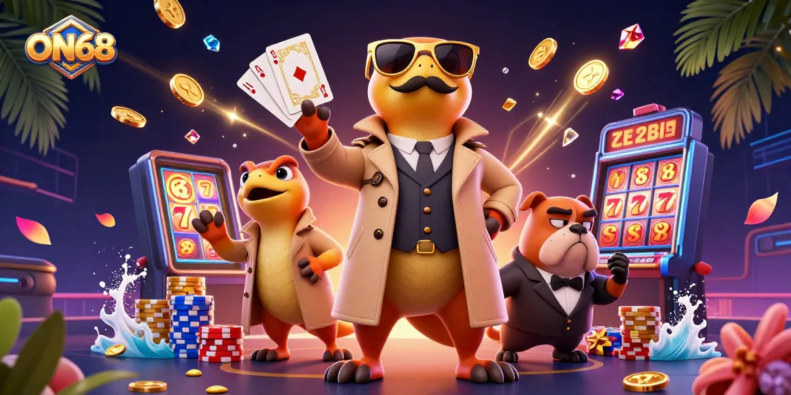 Engage with ON68's vibrant casino scene full of excitement and lively gambling elements.
