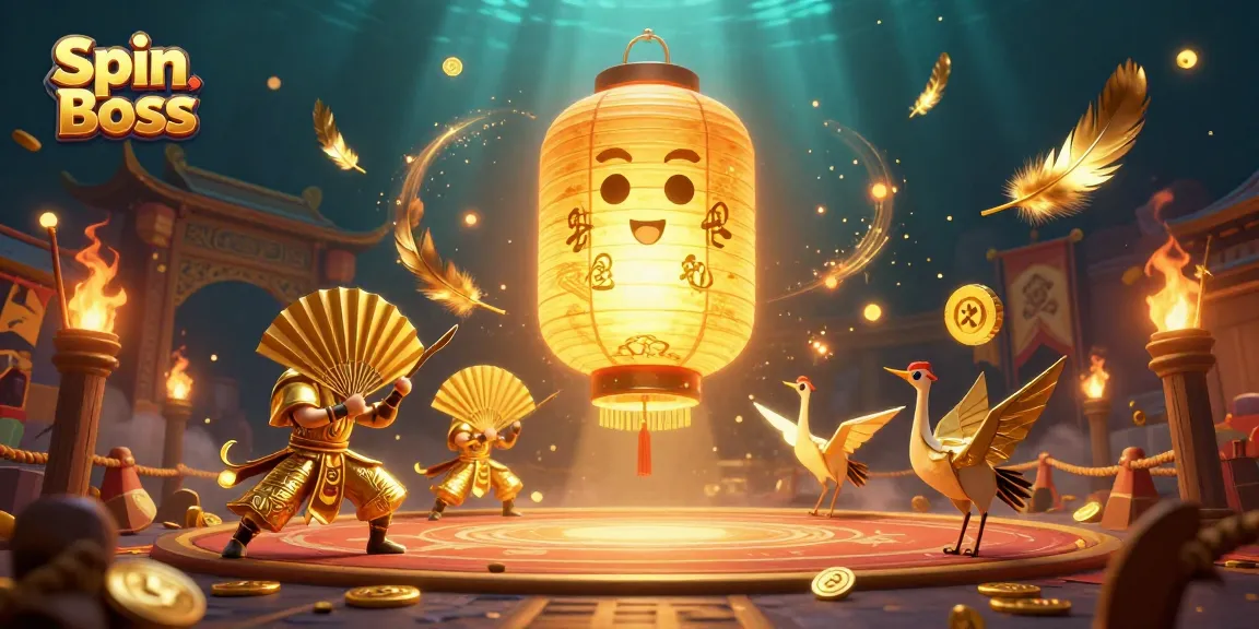 Spin Boss illuminates a vibrant casino scene filled with excitement and golden treasures.