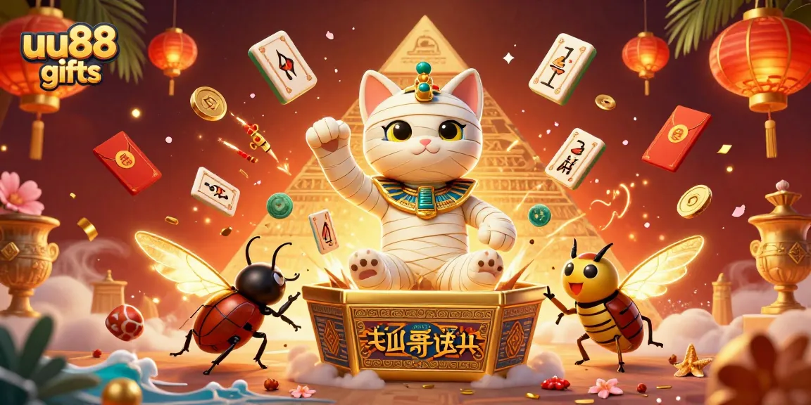 Engage with uu88 gifts; experience a magical pyramid casino adventure filled with vibrant casino symbols.